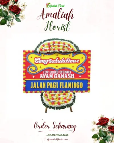 Bunga Papan Congratulation di Kampung Kajanan